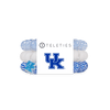 TELETIES - Go Big Blue! Large Hair Ties in White Blue - Large - Image - 1