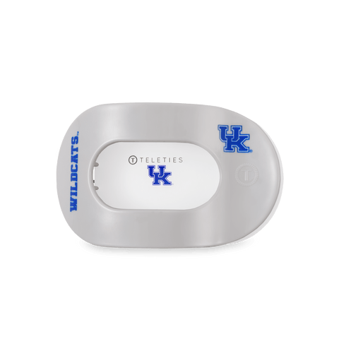 Go Big Blue! Medium Flat Round Hair Clip