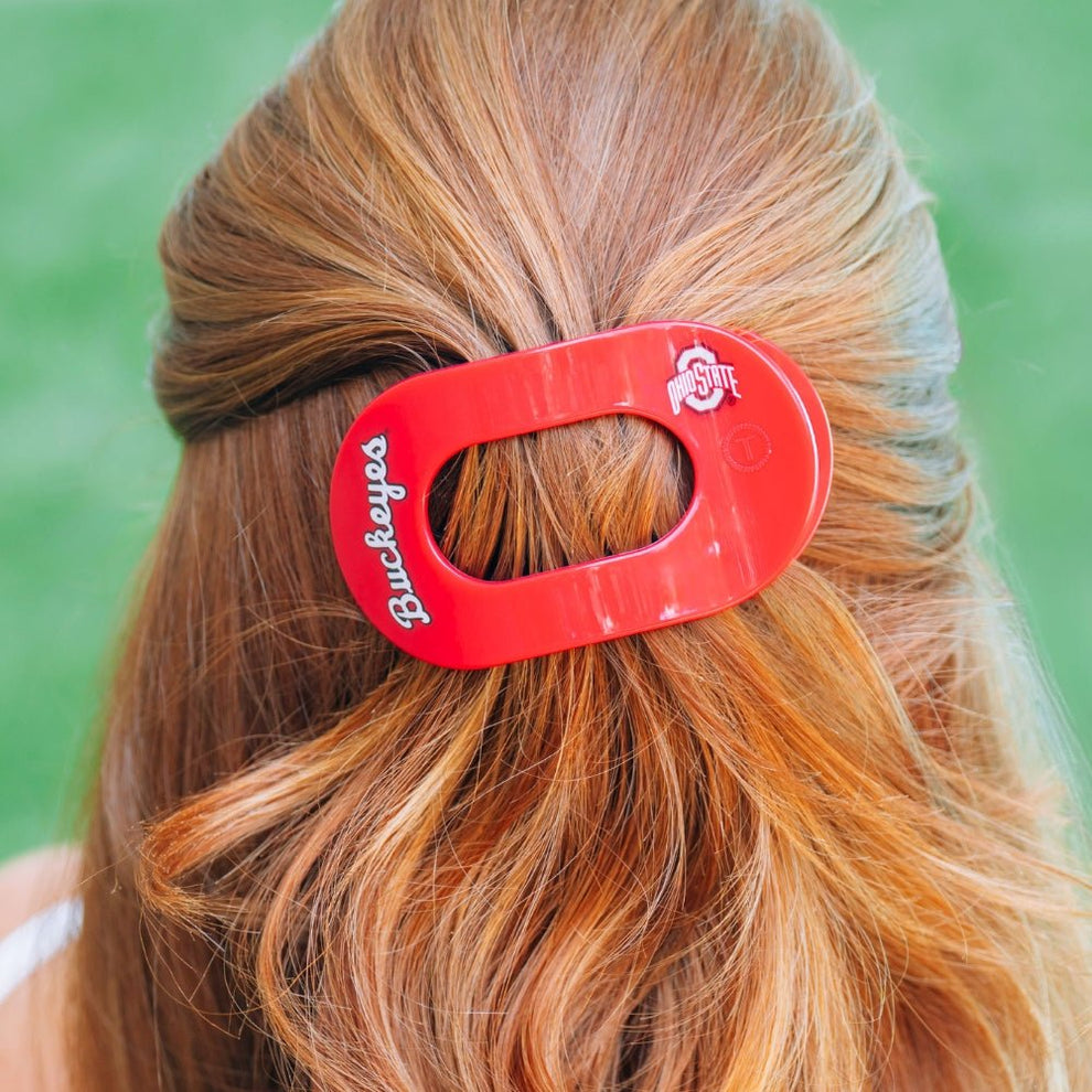 Go Bucks! Medium Flat Round Hair Clip - Hair Clips - TELETIES
