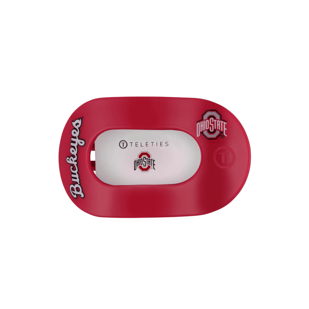 Go Bucks! Ohio State Medium Flat Round Hair Clip - Hair Clips - TELETIES
