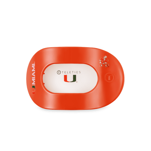 Go Canes! Medium Flat Round Hair Clip