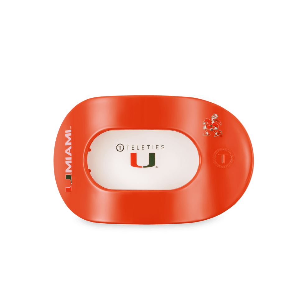 Go Canes! Medium Flat Round Hair Clip - Hair Clips - TELETIES
