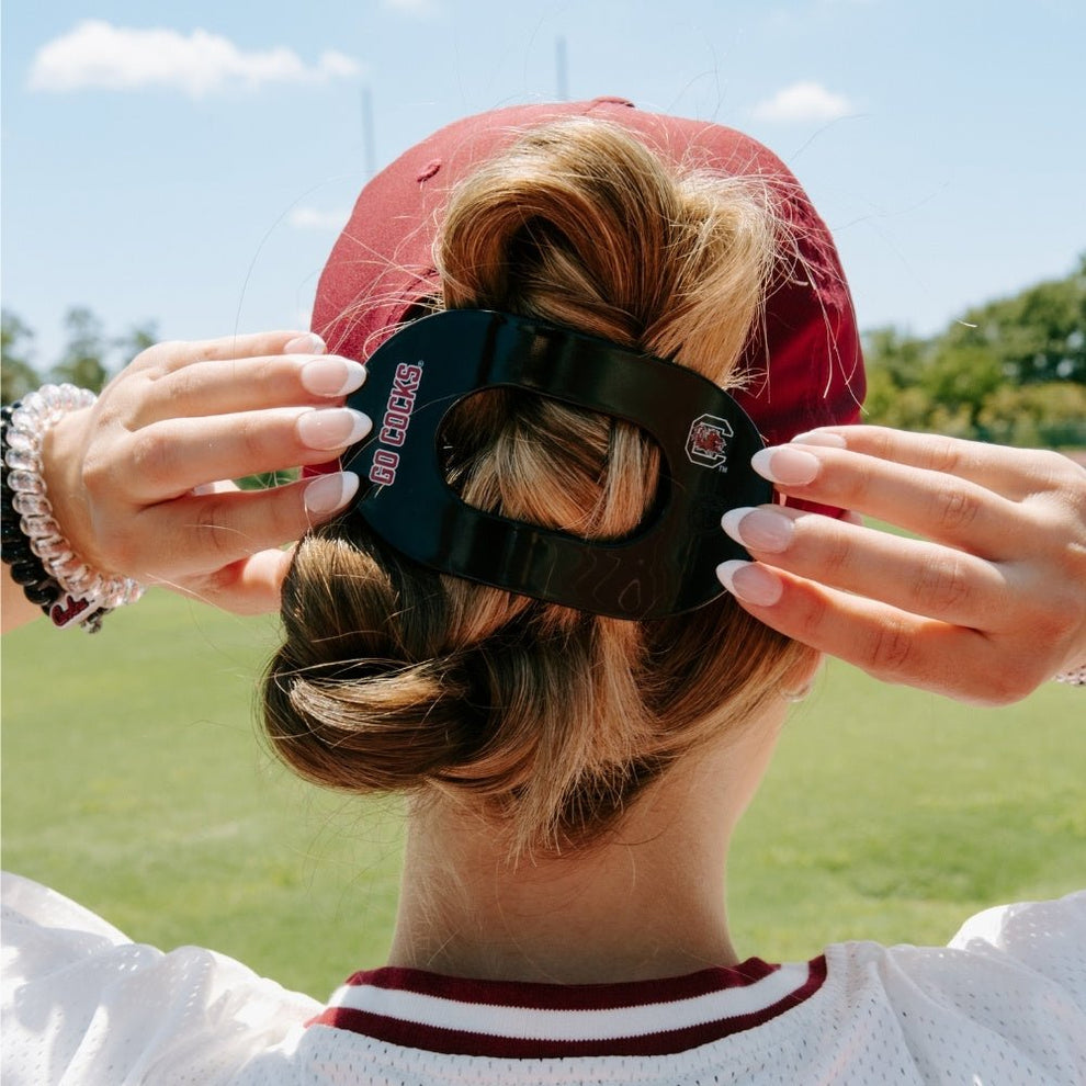 Go Cocks! Large Flat Round Hair Clip - Hair Clips - TELETIES
