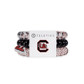 Go Cocks! Large Hair Ties in White Garnet Black Red - Large