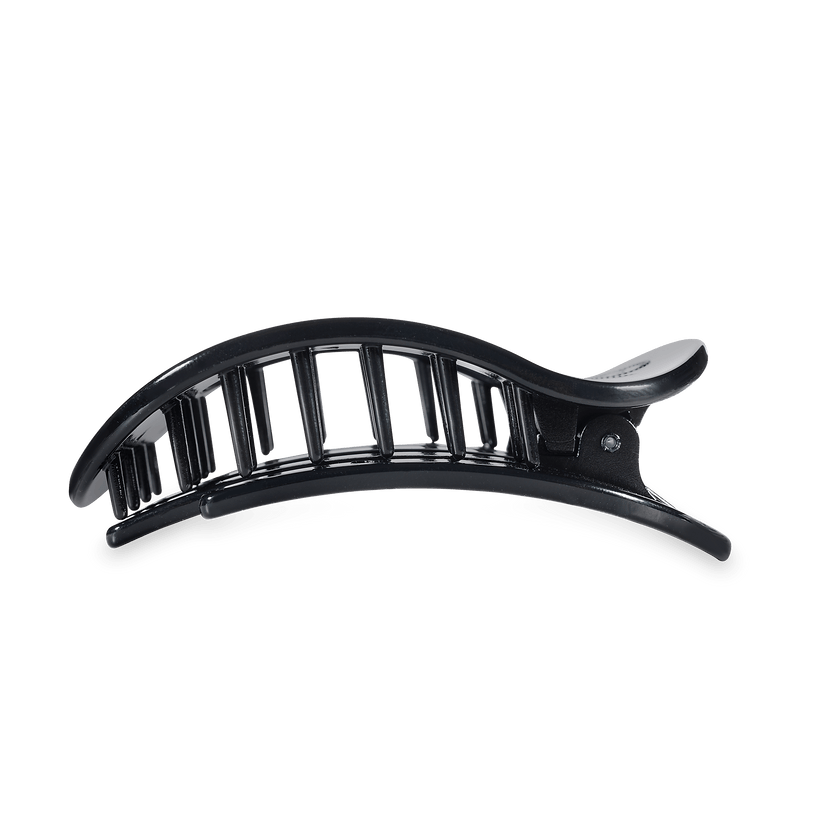 TELETIES - Go Dawgs! Large Flat Round Hair Clip in Black Red - Large - Image 3