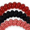 TELETIES - Go Dawgs! Large Hair Ties in Black Red - Large - Image - 3