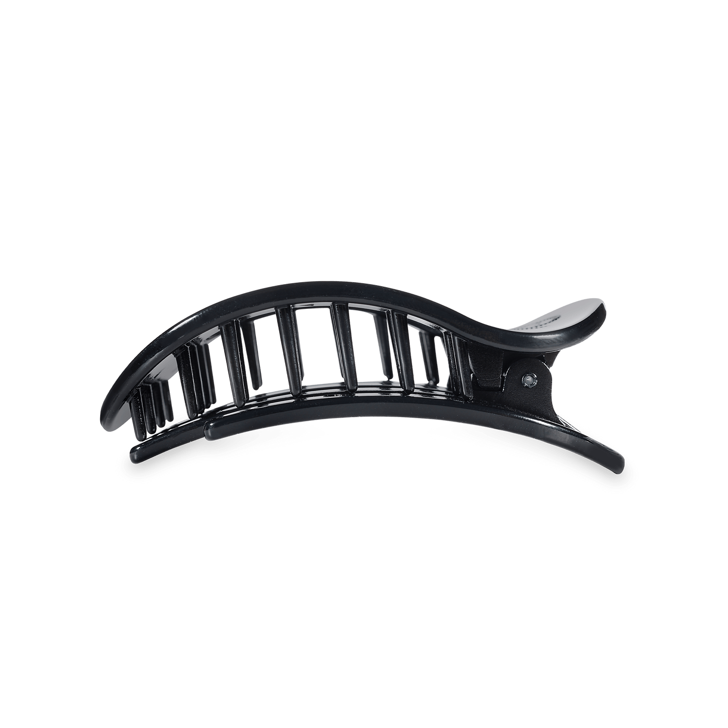 TELETIES - Go Dawgs! Medium Flat Round Hair Clip in Black Red - Medium