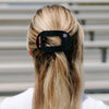 TELETIES - Go Dawgs! Medium Flat Round Hair Clip in Black Red - Medium - Image - 4