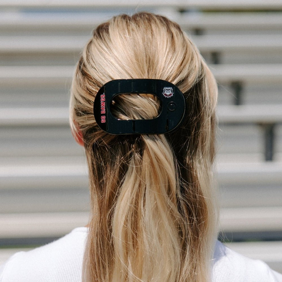 Go Dawgs! Medium Flat Round Hair Clip - Hair Clips - TELETIES
