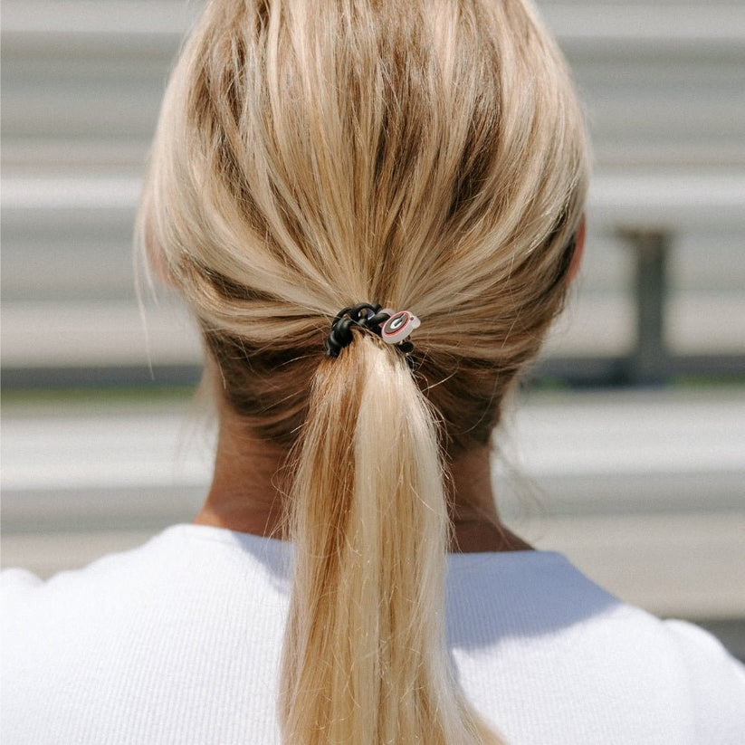 TELETIES - Go Dawgs! Small Hair Ties in Black Red - Small - Image 4