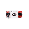 Go Dawgs! Small Hair Ties in Black Red - Small
