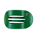 Go Ducks! Large Flat Round Hair Clip in Green Yellow - Large