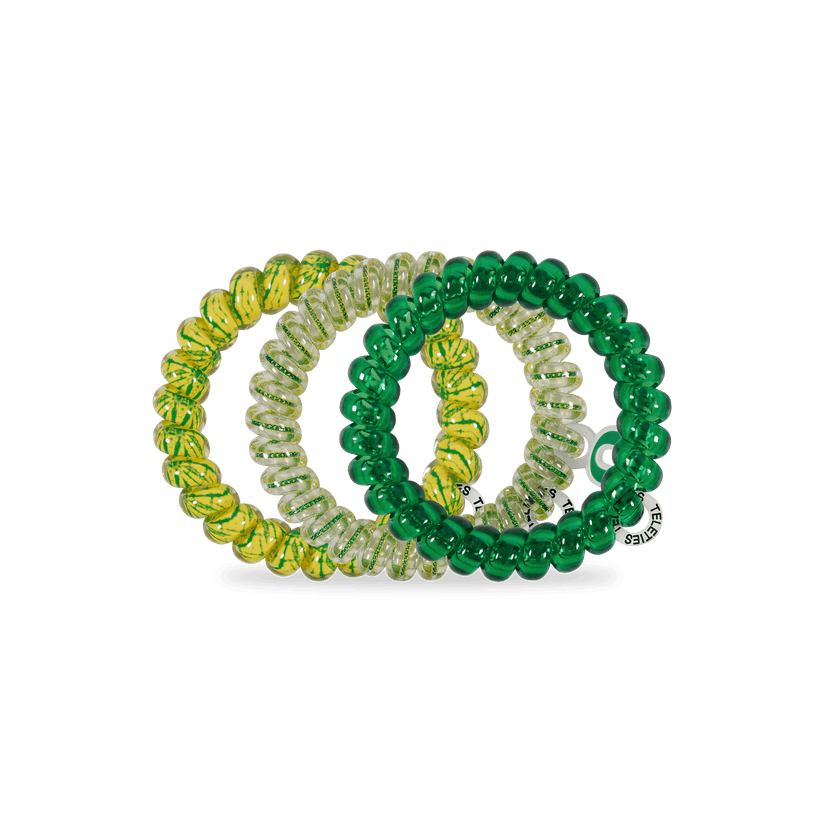 TELETIES - Go Ducks! Large Hair Ties in Green Yellow - Large - Image 2