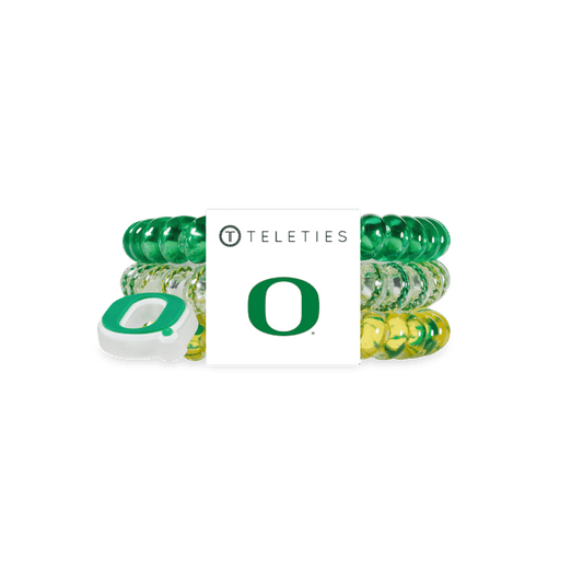 Go Ducks! Small Hair Ties in Green Yellow - Small