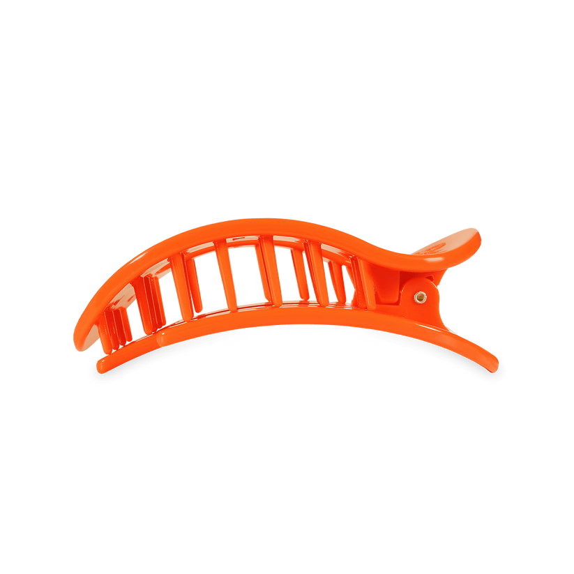 TELETIES - Go Gators! Medium Flat Round Hair Clip in Orange Blue - Medium - Image 3