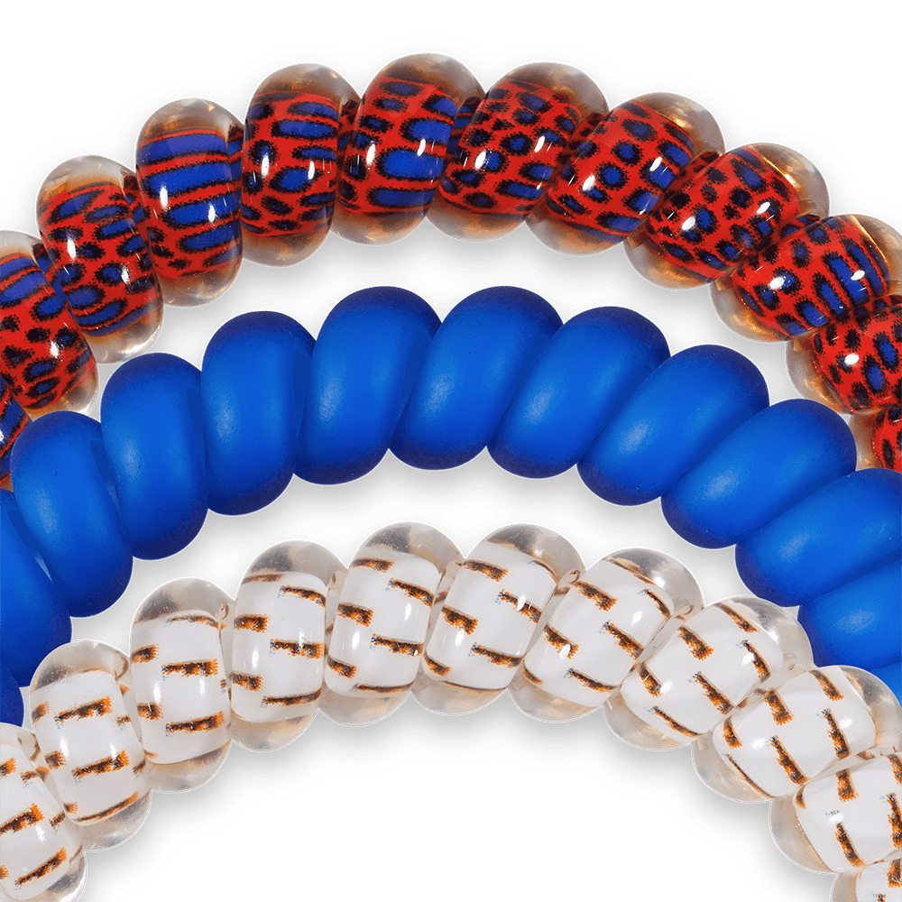 TELETIES - Go Gators! Small Hair Ties in Orange White Blue - Small