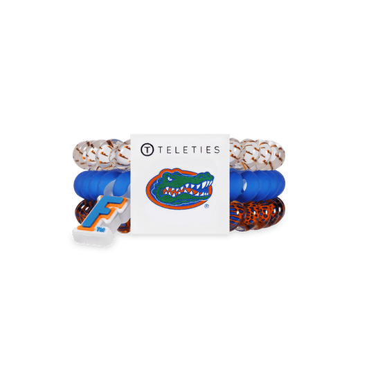 Go Gators! Small Hair Ties in Orange White Blue - Small