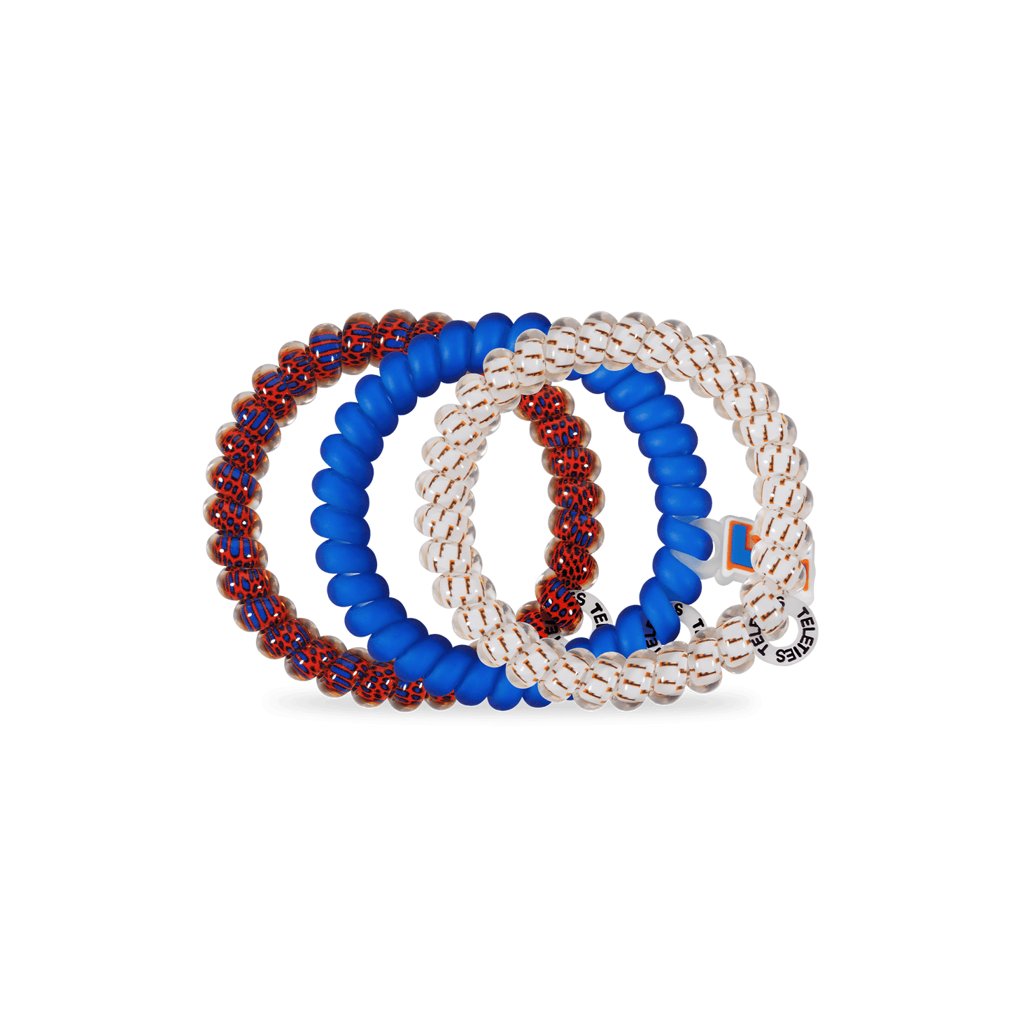 TELETIES - Go Gators! Small Hair Ties in Orange White Blue - Small