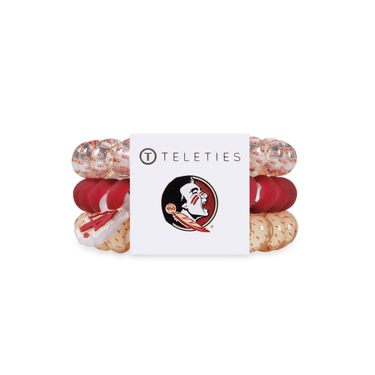 Go Noles! Large Hair Ties in Gold Garnet Red - Large