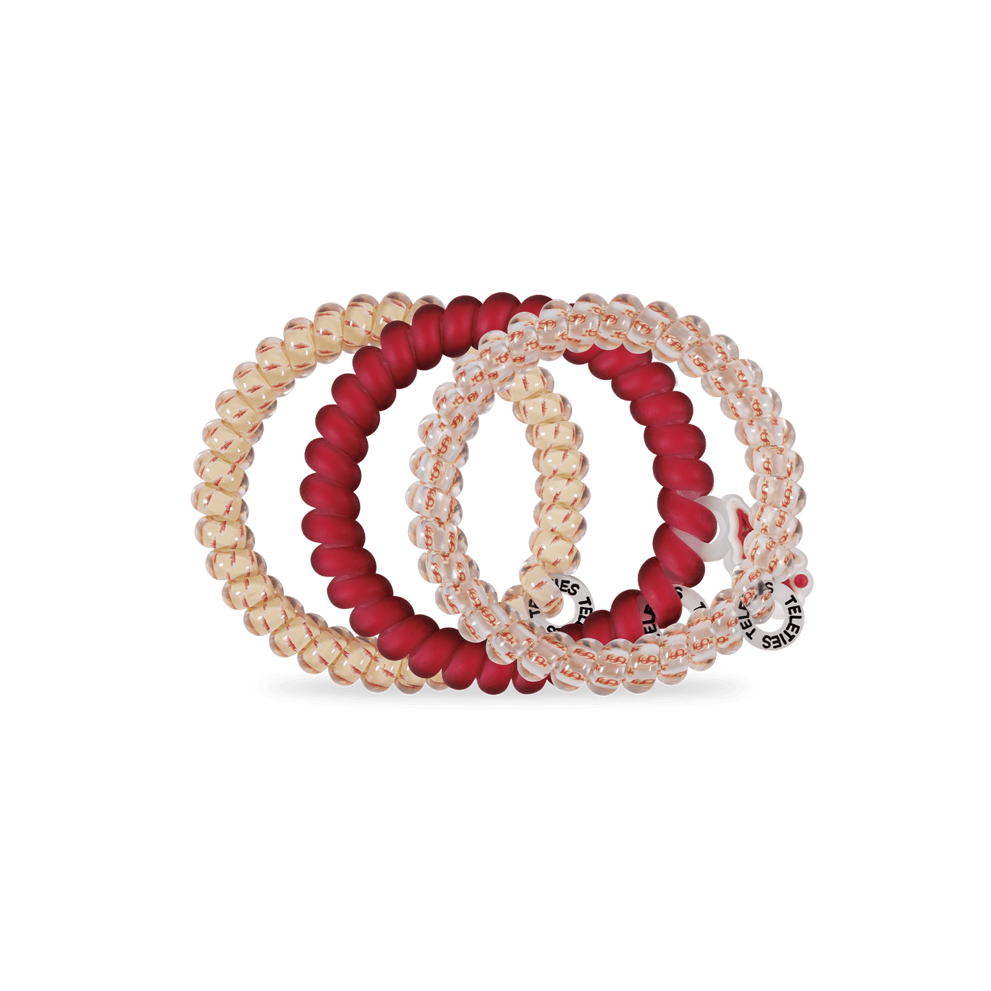 TELETIES - Go Noles! Small Hair Ties in Gold Garnet Red - Small