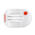 Go Tigers! Large Flat Round Hair Clip
                in White Orange - Large
            