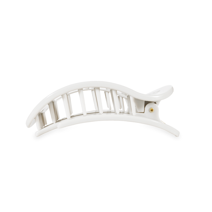 TELETIES - Go Tigers! Medium Flat Round Hair Clip in White Orange Purple - Medium - Image 3