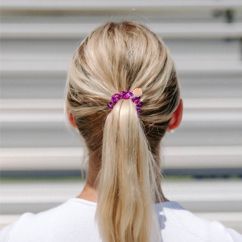 TELETIES - Go Tigers! Small Hair Ties in Orange Purple - Small