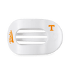 TELETIES - Go Vols! Large Flat Round Hair Clip in White Orange - Large - Image - 1
