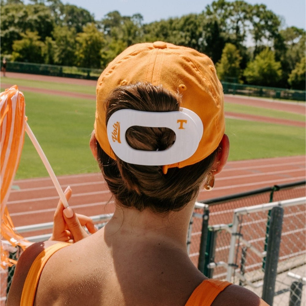 Go Vols! Large Flat Round Hair Clip - Hair Clips - TELETIES
