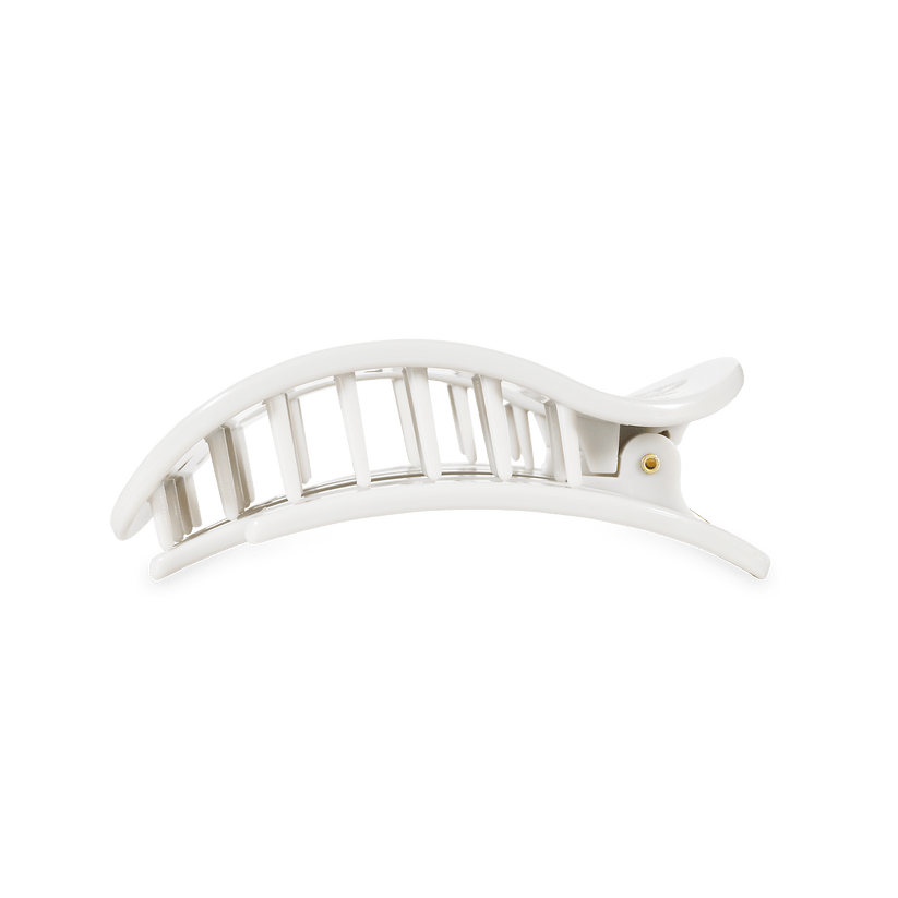 TELETIES - Go Vols! Medium Flat Round Hair Clip in White Orange - Medium - Image 3