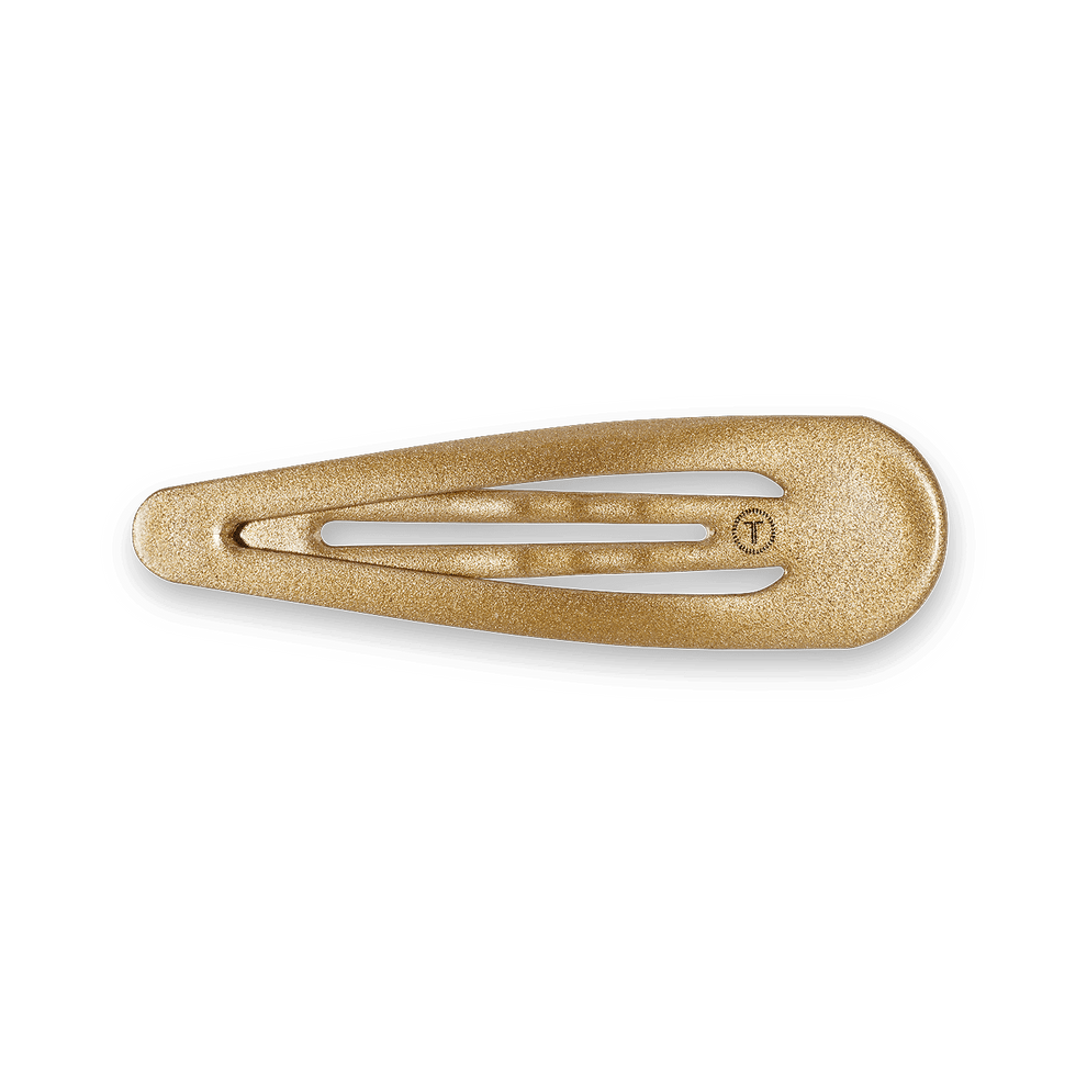 Gold Snap Clip (6Ct) - Hair Clips - TELETIES
