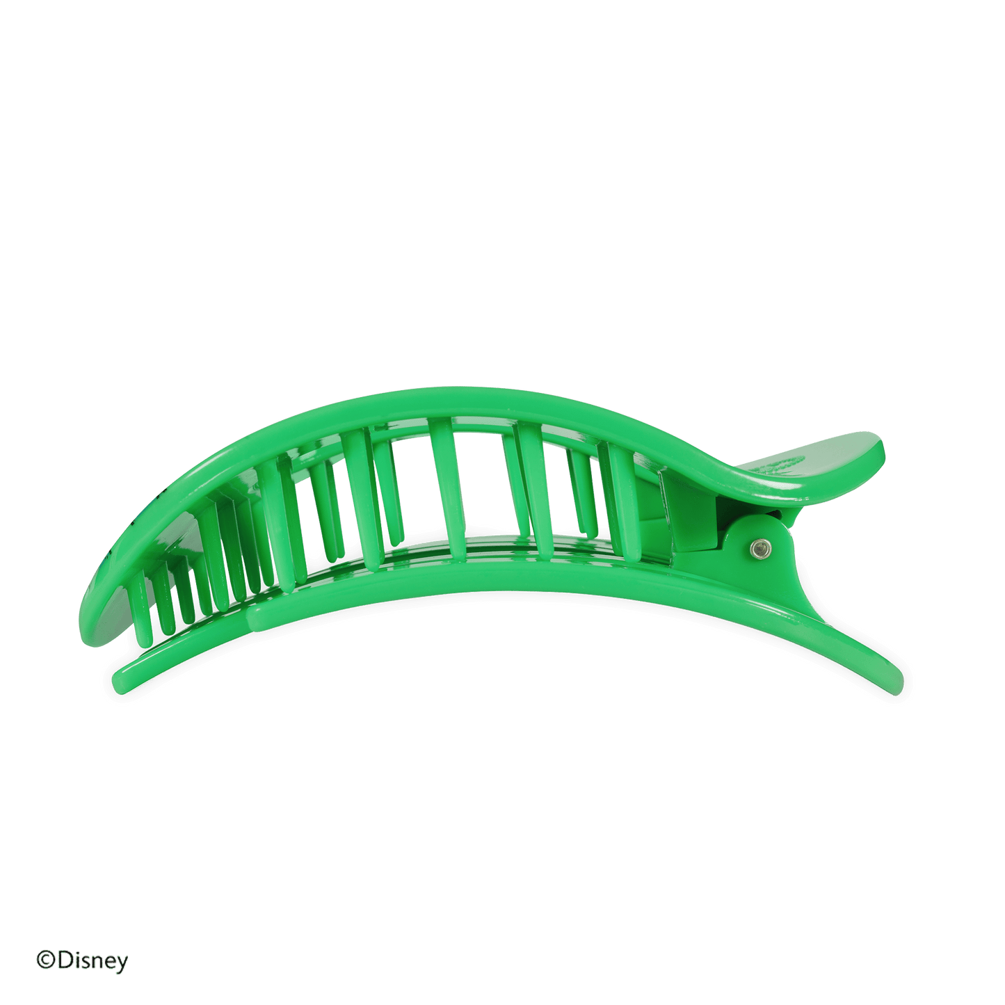 TELETIES - Goofy Large Flat Round Hair Clip in Green - Large