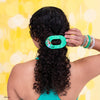 TELETIES - Goofy Medium Flat Round Hair Clip in Green - Medium - Image - 4