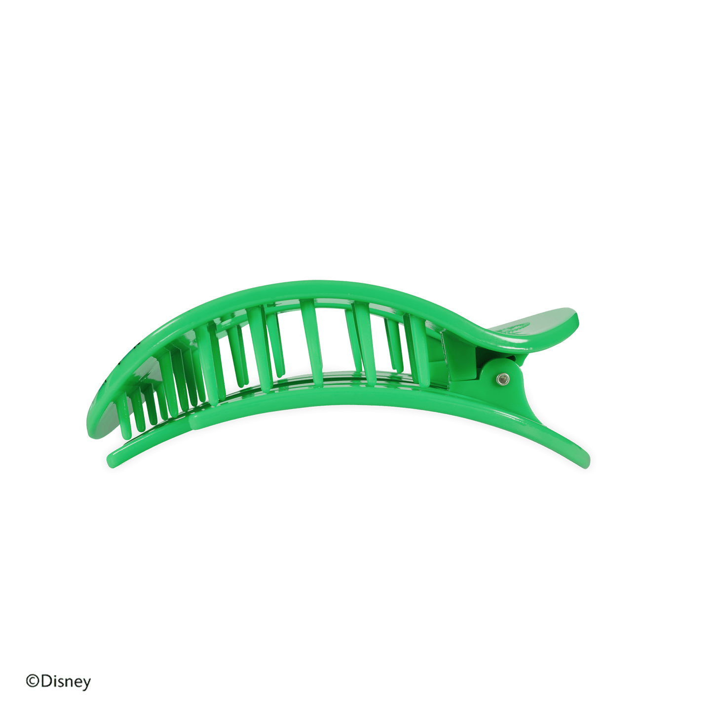 TELETIES - Goofy Medium Flat Round Hair Clip in Green - Medium