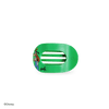 TELETIES - Goofy Tiny Flat Round Hair Clip in Green - Tiny - Image - 1
