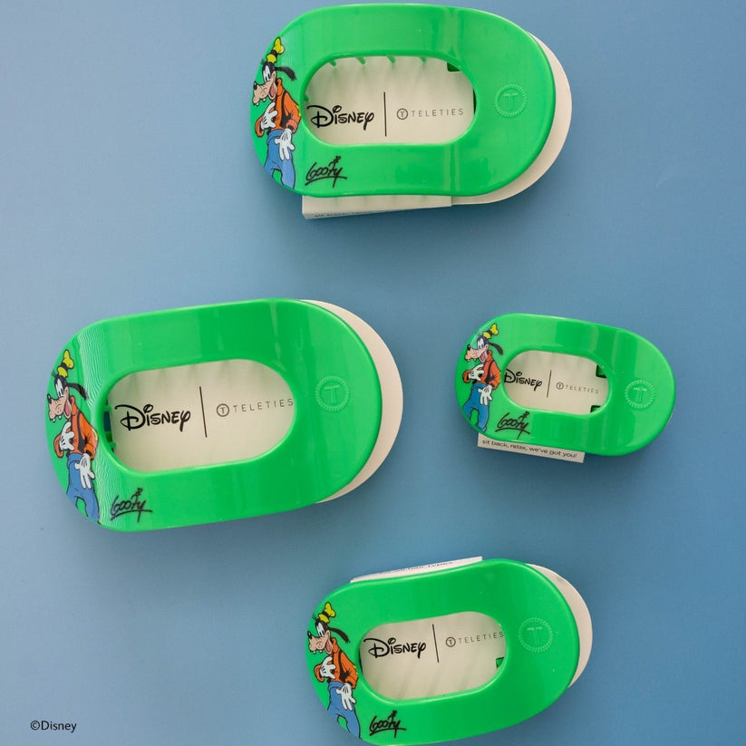 TELETIES - Goofy Tiny Flat Round Hair Clip in Green - Tiny - Image 5
