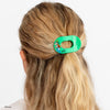 TELETIES - Goofy Tiny Flat Round Hair Clip in Green - Tiny - Image - 4