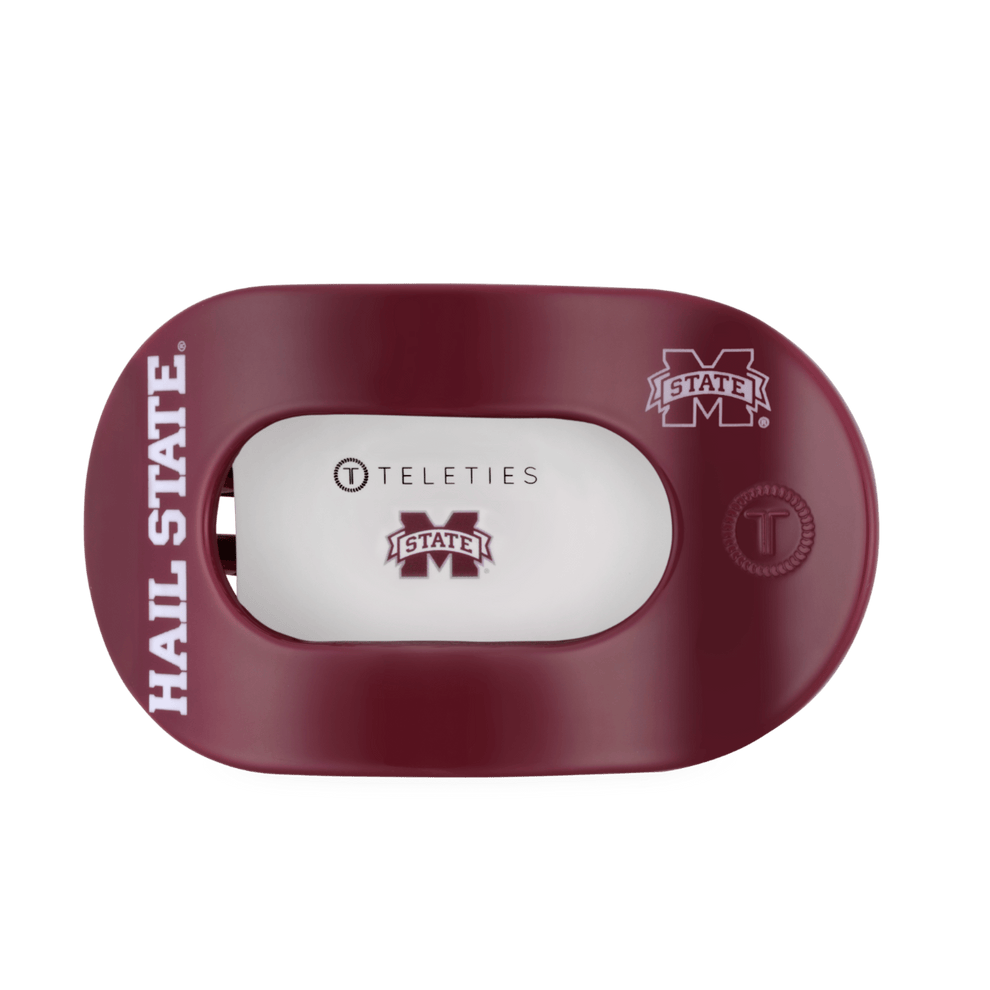Hail State! Large Flat Round Hair Clip - Hair Clips - TELETIES
