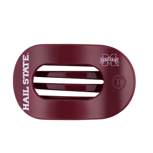 Hail State! Large Flat Round Hair Clip
                in Red - Large
              