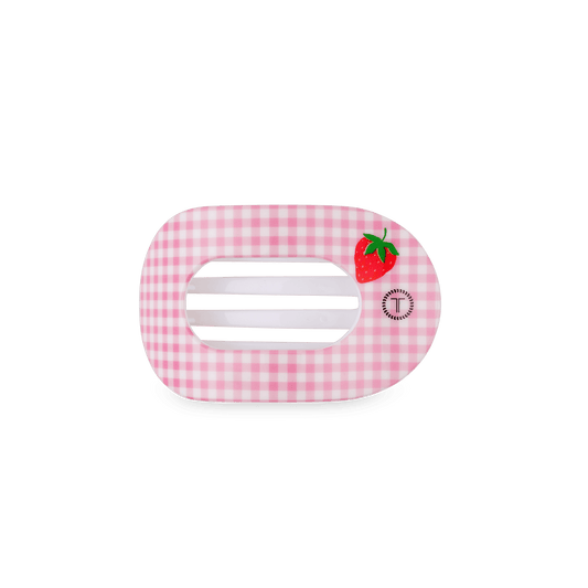 Handpicked Small Flat Round Hair Clip in Pink - Small