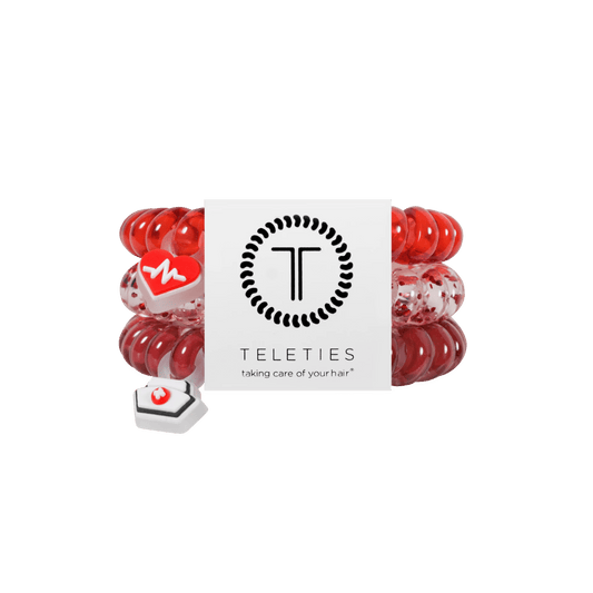 Heart and Hustle Large Hair Ties
                in Red - Large
              