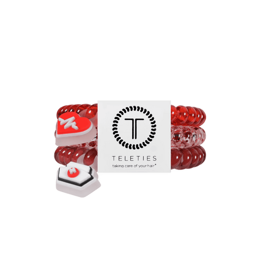 Heart and Hustle Small Hair Ties
                in Red - Small
              