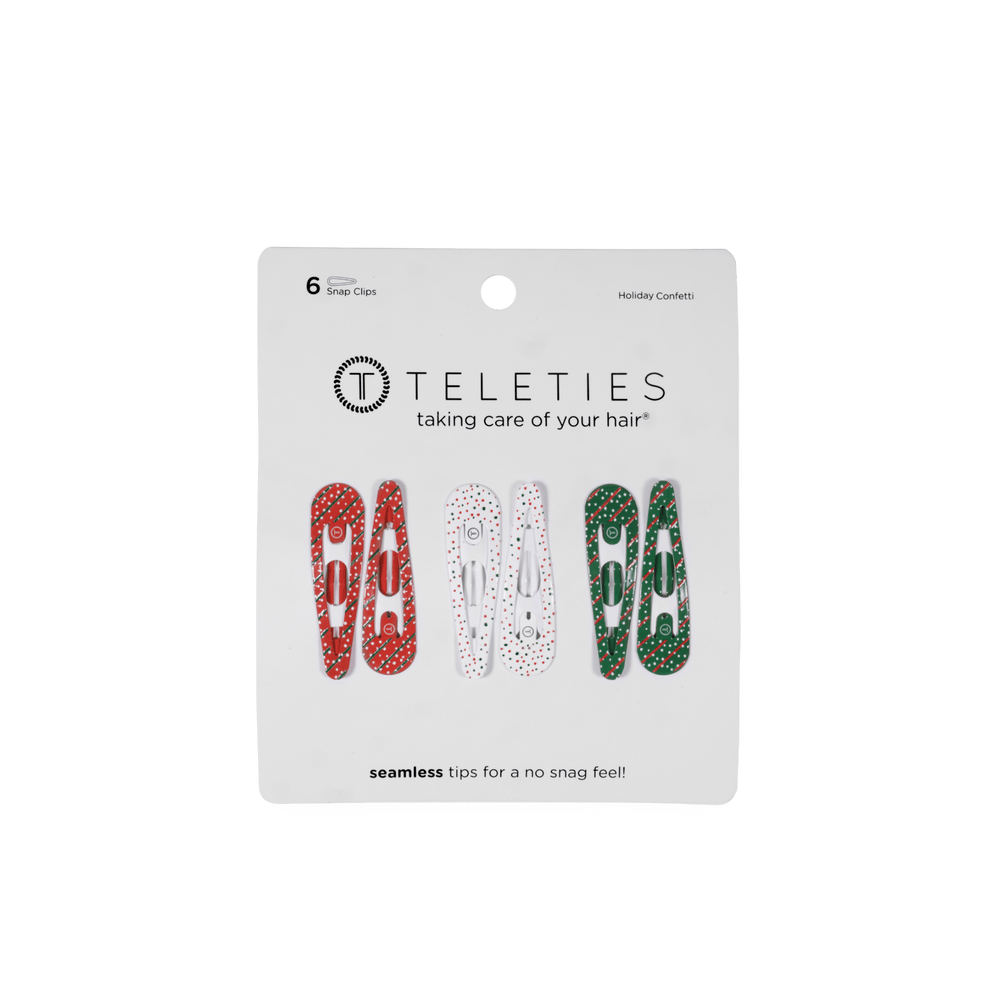 Holiday Confetti Hair Clip (6ct) - Hair Clips - TELETIES
