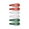 Holiday Confetti Hair Clip (6ct)
                in Red White Green - One Size
            