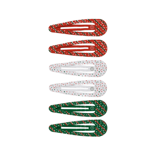 Holiday Confetti Hair Clip (6ct)
                in Red White Green - One Size
              