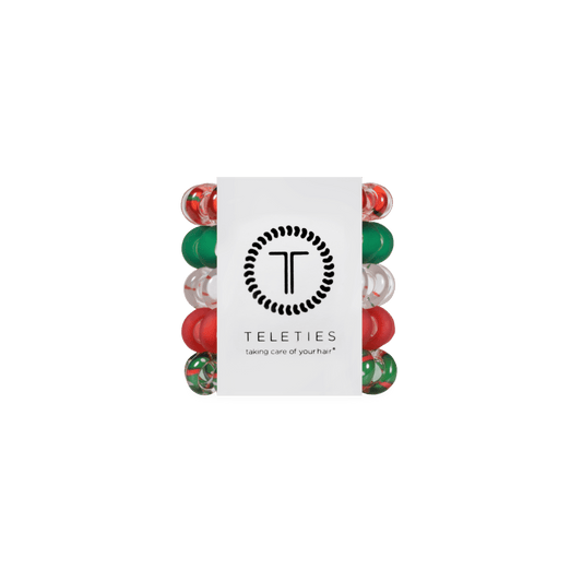 Holiday Confetti Tiny Hair Ties
                in Red White Green - Tiny
              