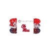 TELETIES - Hotty Toddy! Large Hair Ties in Red Blue - Large - Image - 1