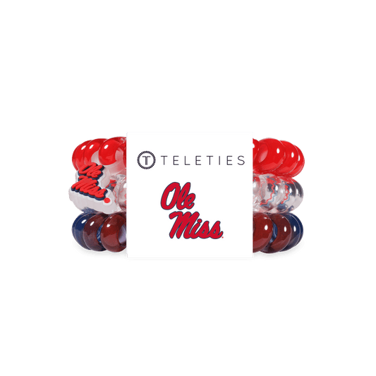 Hotty Toddy! Large Hair Ties in Red Blue - Large
