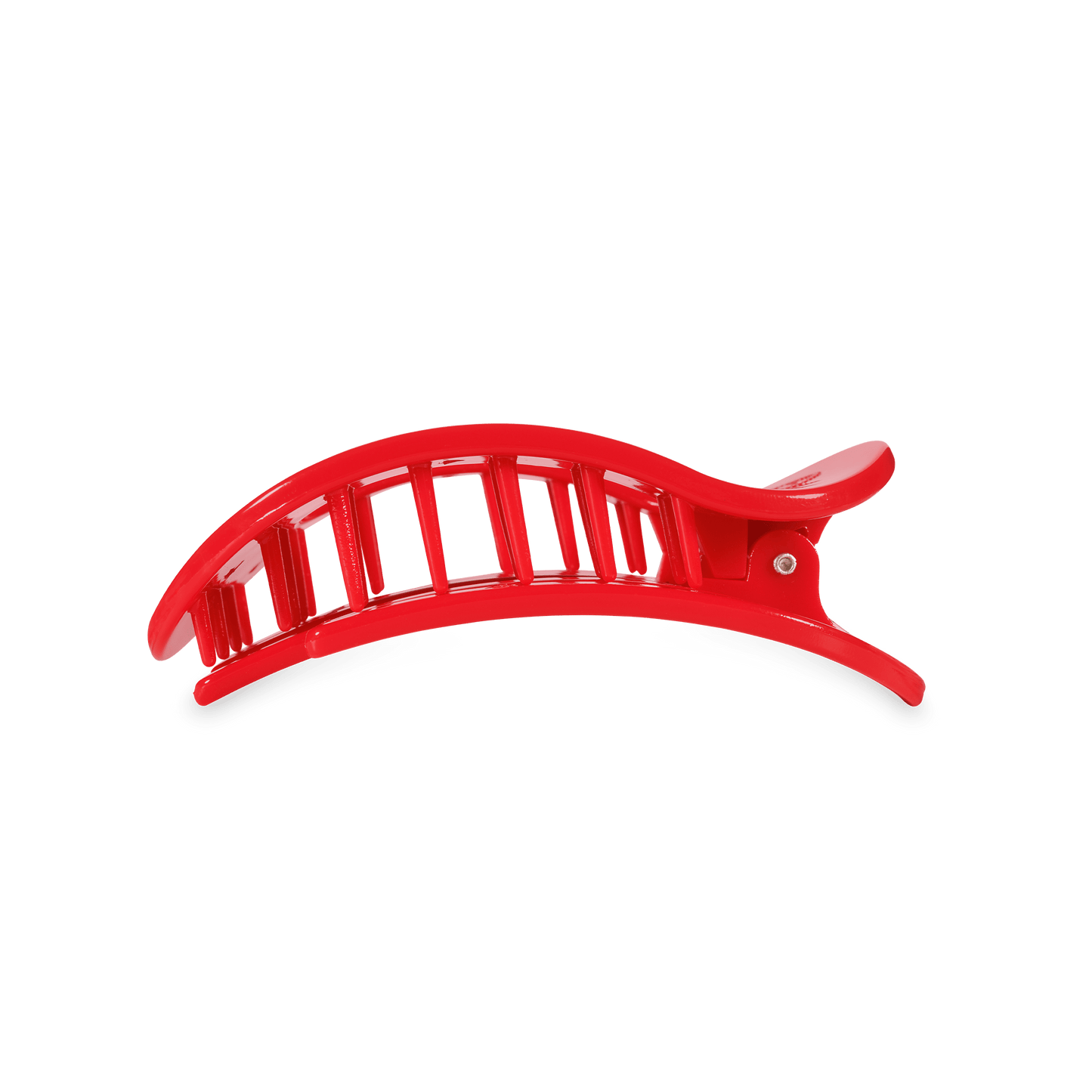 TELETIES - Hotty Toddy! Medium Flat Round Hair Clip in Red Blue - Medium