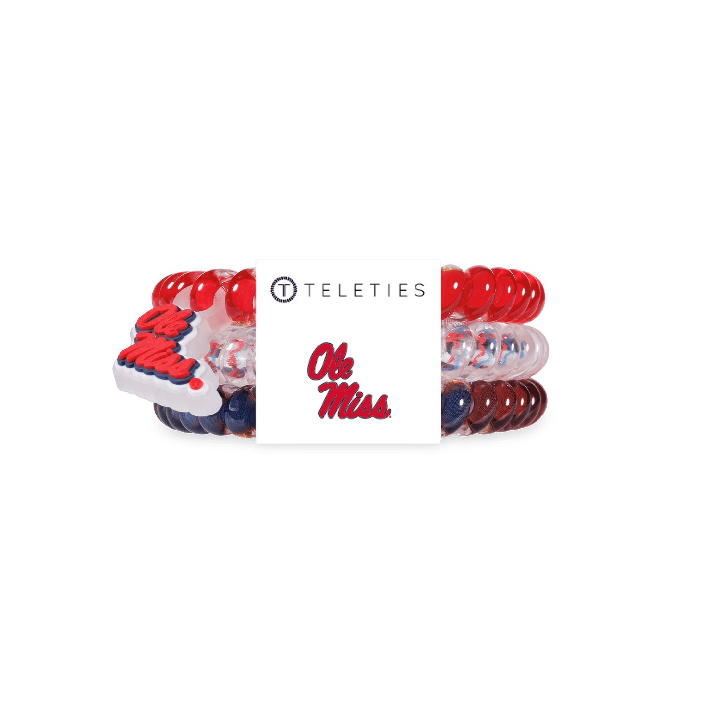 TELETIES - Hotty Toddy! Small Hair Ties in Red Blue - Small